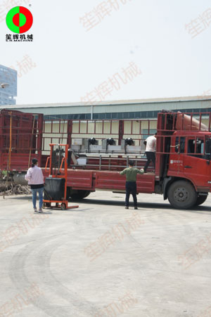 蔬果去皮清洗\提升風干等加工處理設備裝車發往惠州客戶!