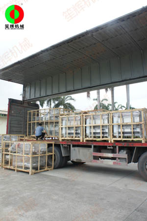 毛刷清洗去皮機及洗菜機等設備交付河北客戶！