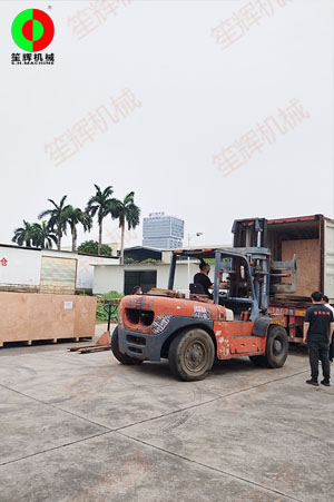 泰國客戶復購的沙拉菜清洗脫水線設備發貨交付!